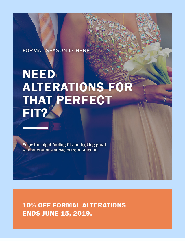 Formal season is here. Need alterations for that perfect fit?