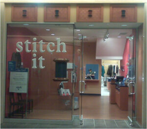 The exterior of Stitch It's Carlingwood Shopping Centre location.