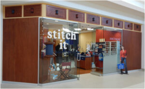 The exterior of Stitch It's Eastgate Square location.