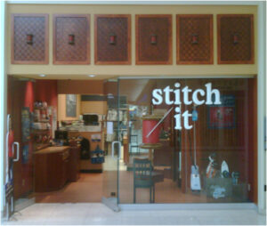The exterior of Stitch It's Lynden Park Mall location.