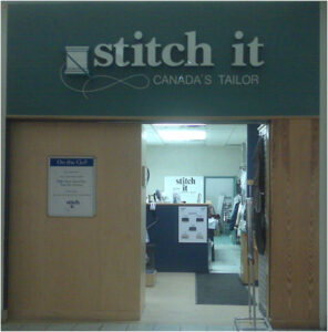 The exterior of Stitch It's St. Laurent Centre location.